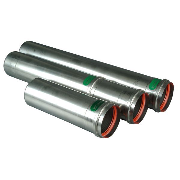 Ketelbuis RVS hoogglans D80mm L250mm